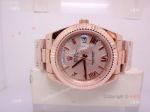 Replica Rolex Day Date Rose Gold Roman Markers Watch 40mm